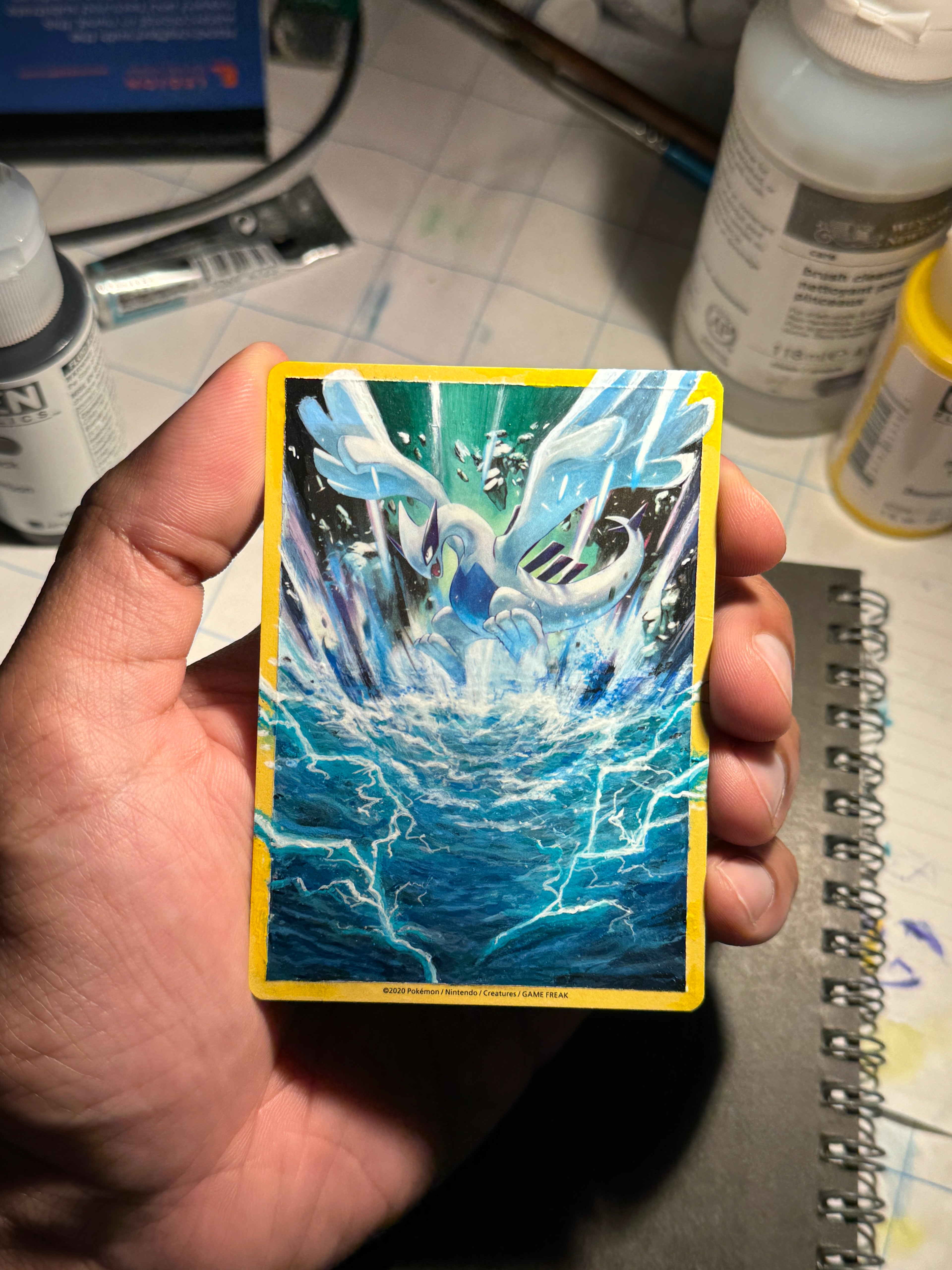 Lugia - Card Alter Painting
