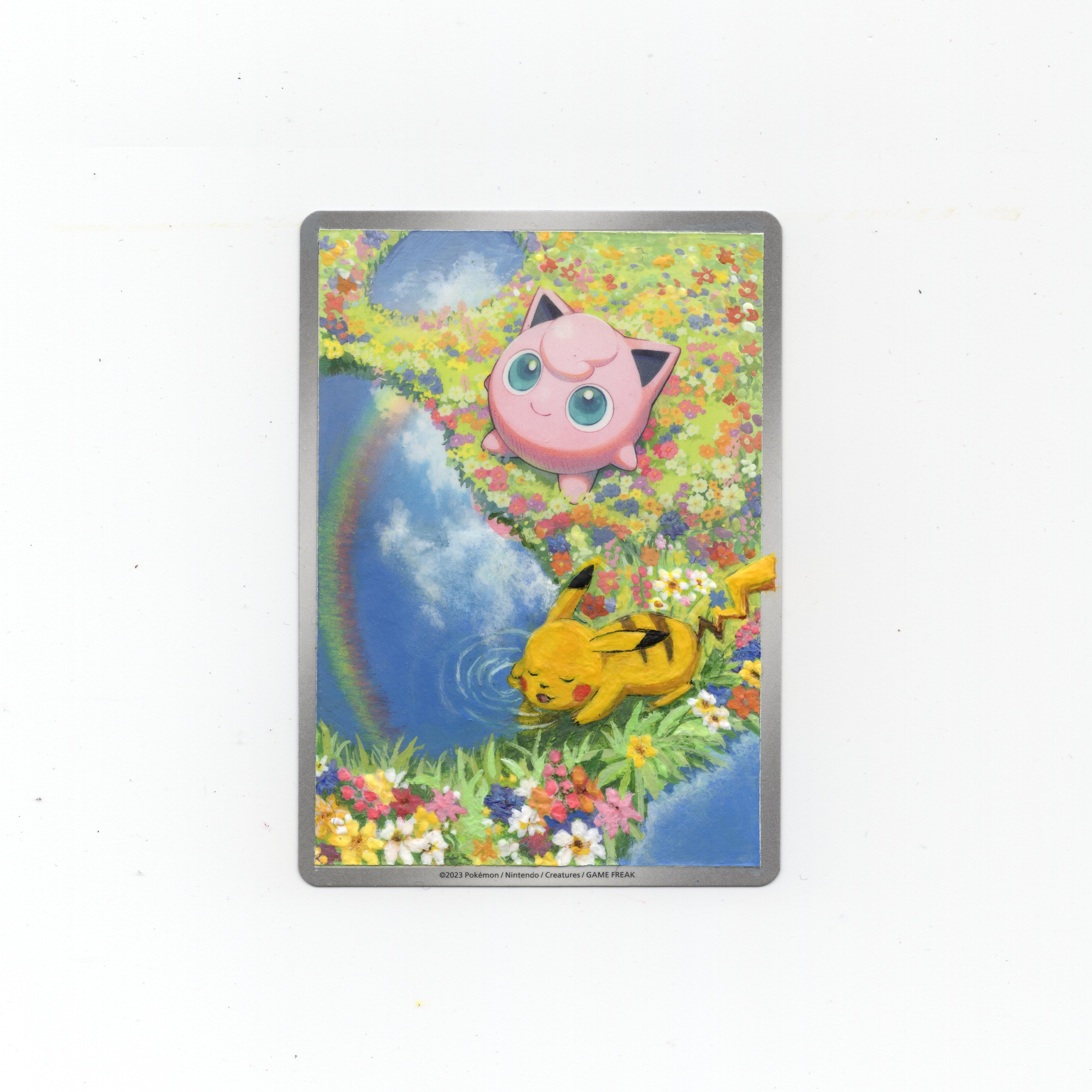 Jigglypuff + Pikachu - Card Alter Painting