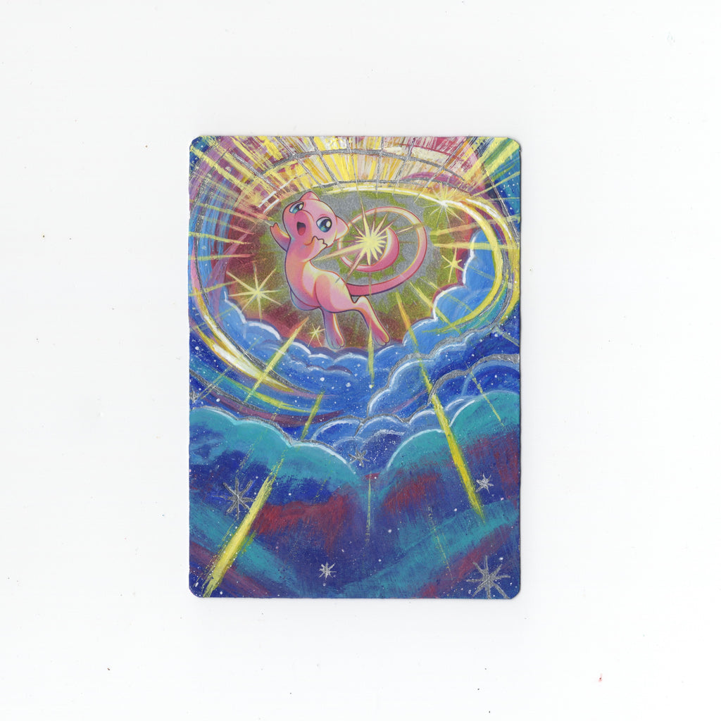 Mew - Holographic Card Alter Painting